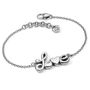 New! BRIGHTON Silver Plated Love Letters Bracelet.